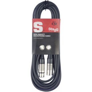 Stagg SMC6, cablu de microfon OFC XLR mama – XLR tata, 6m